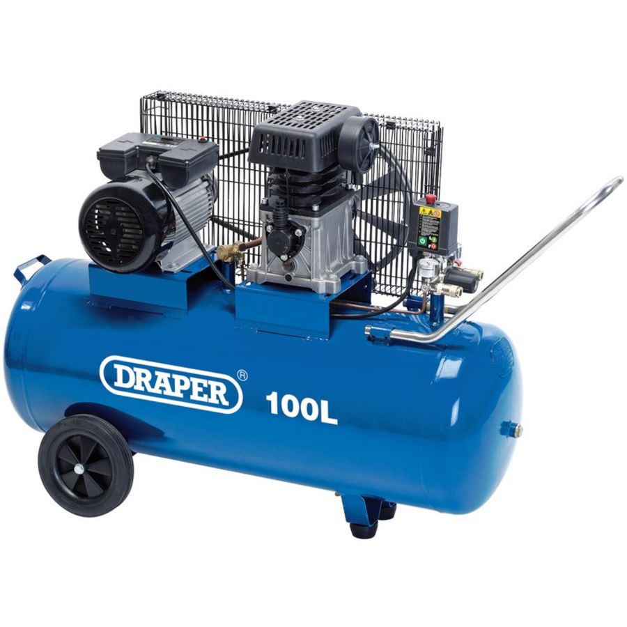 Draper_31254_100L_Belt_driven_Air_compressor_2.2KW
