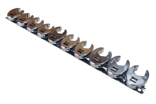US PRO 2054 10pc 3/8" Dr Metric Crowfoot Wrench Set