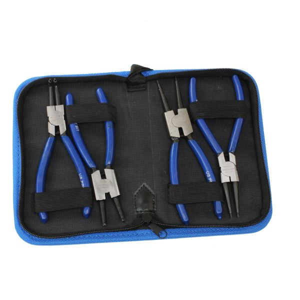 US PRO 2059 4pc 6" Circlip Pliers Set In Zip Pouch 150mm