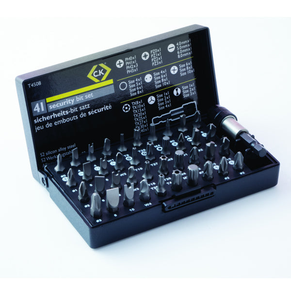 C.K-Tools-C.K-Tools-T4508-Security-Screwdriver-Bit-(25mm)-41-Piece-Set-T4508