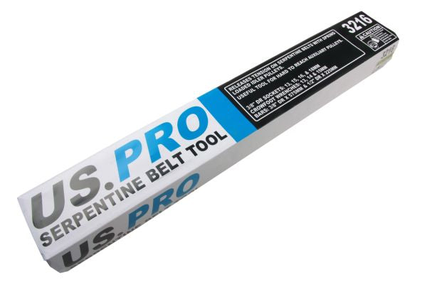 US PRO 3216 Serpentine Belt Tool Set In Case