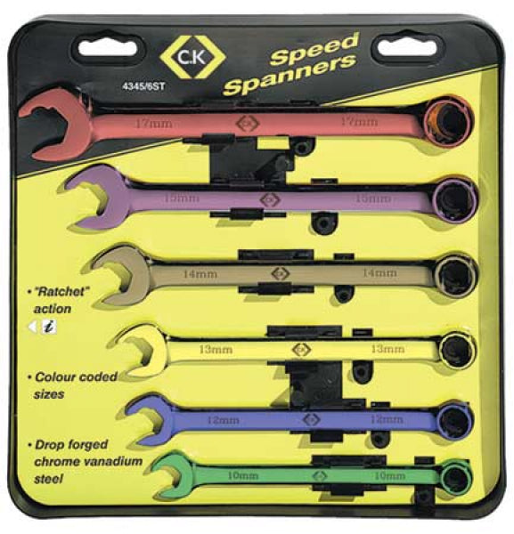 C.K-Tools-C.K-Tools-T4345/6ST-Speed-Combination-Spanner-Set-T4345/6ST