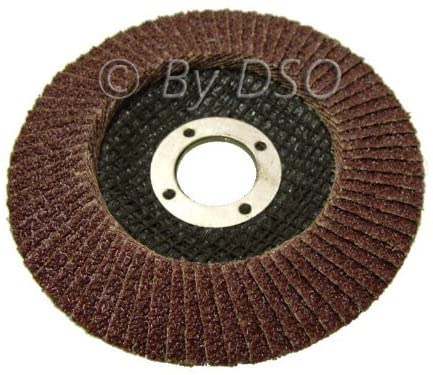 Toolzone AB011 Trade Quality 115mm - 4 1/2"" inch 80 Grit Sanding Flap Disc (10 pack)