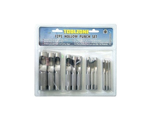 Toolzone PN104 12 pieces Hollow Punch Set