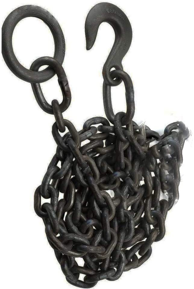 Tools House™ 10mm hook & ring towing chain 3 metres / 9 ft 8" approx, TH0292 black