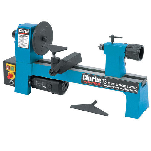 Clarke CWL325V 13inch Wood Lathe with Electronic Variable Speed