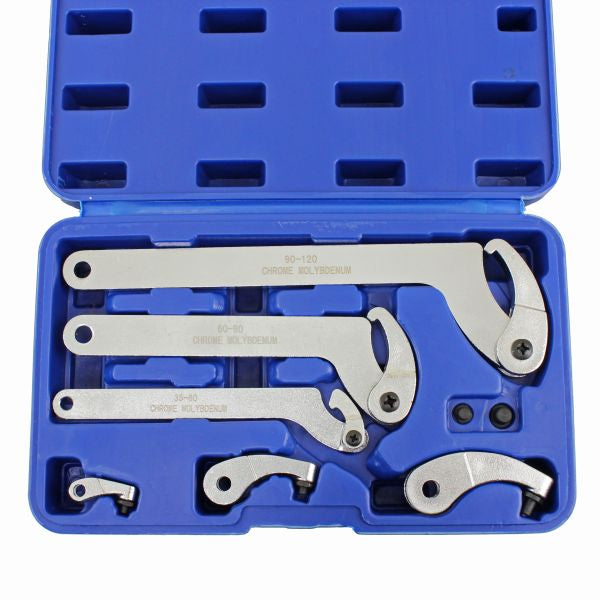US PRO 6811 adjustable hook and pin wrench set