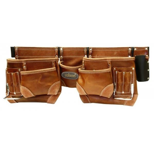 Rolson-Tools-Rolson-68878-Brown-Double-Tool-Pouch-68878