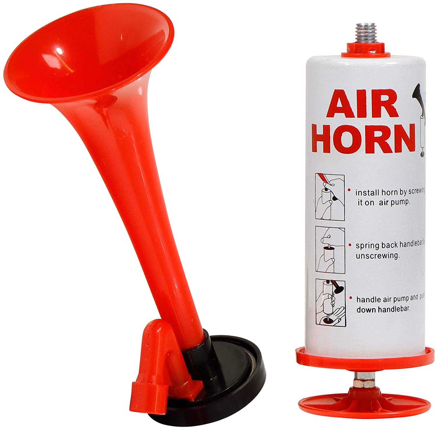 Streetwize--Streetwize-SWHH-Hand-Horn-Clam-Pack-–-Hand-Operated-Air-Horn-with-Pump-Action,-For-Stag-Parties,-Rugby-Matches-5806
