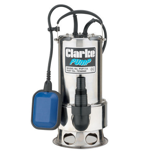 Clarke PVP11A Stainless Steel Dirty Water Submersible Pump