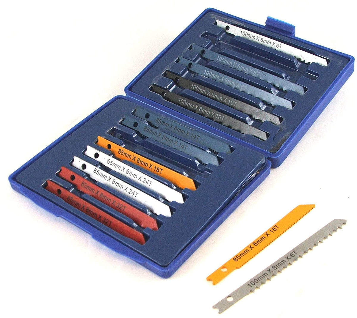 Universal Jigsaw Blade Set Metal Plastic Wood Fits Black & Decker Jig Saws 14PC