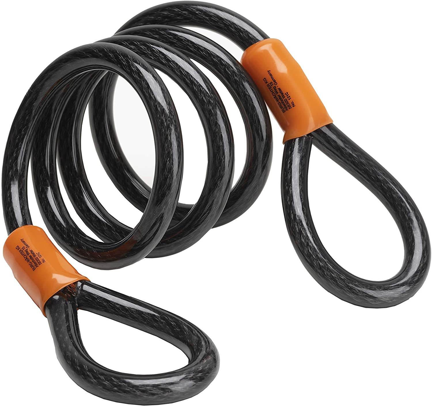 Burg-Wachter 2M Sold Secure Lock Kit Bicycle, Black, 2M Burg-Wachter 2M Sold Secure Lock Kit Bicycle, Black, 2M