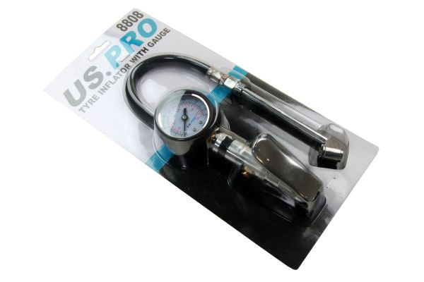 US PRO 8808 Tyre Inflator With Gauge