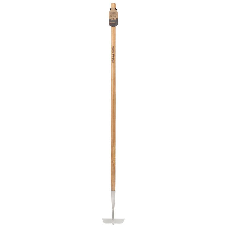 Draper-Tools-Draper-Heritage-99018-Stainless-Steel-Draw-Hoe-with-Ash-Handle,-Brown-99018