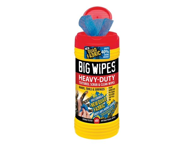 Big Wipes red top 4x4 heavy-duty trade cleaning wipes