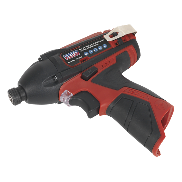 Sealey_CP1203_Cordless_Impact_Driver_1/4"Hex_Drive_80Nm_12V_Lithium_ion___Body_Only