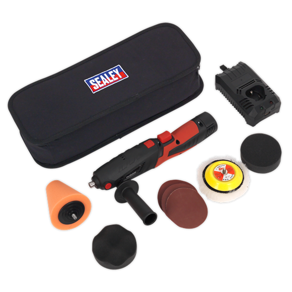 Sealey_CP2812V_Cordless_Mini_Sander/Polisher_Kit_Ø75mm_12V_Lithium_ion