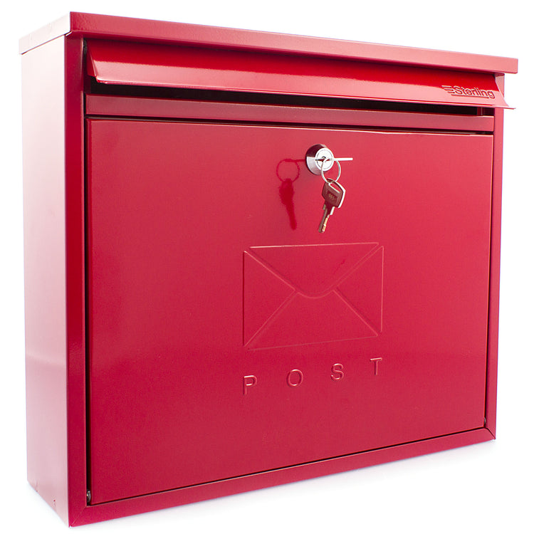 burg-wachter-mb02r-red-elegance-wall-mounted-galvanised-steel-lockable-weatherproof-post-box-36x31x10cm