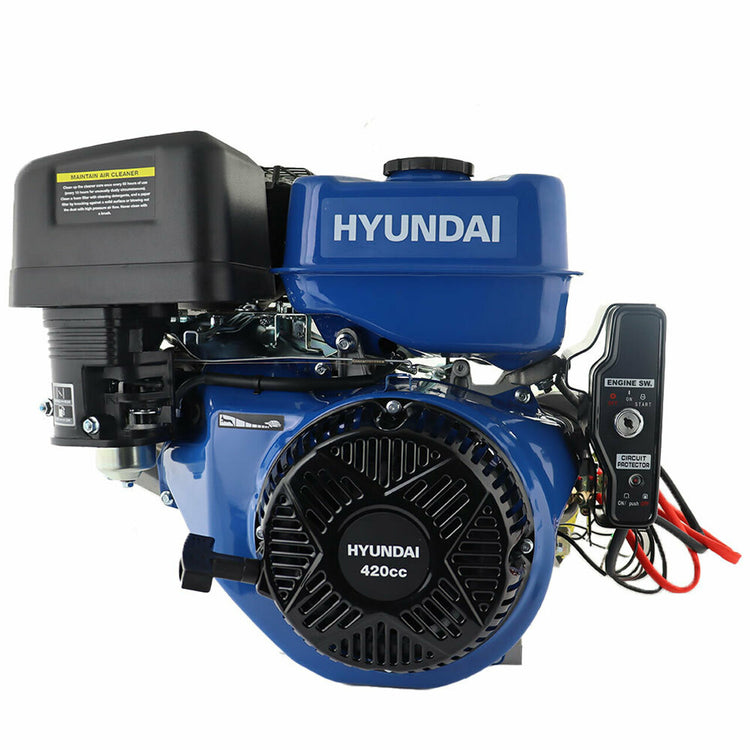 Hyundai-IC420XE-25-Electric-Start-Horizontal-Straight-Shaft-4-Stroke-OHV-Petrol-Engine,-420cc-14hp-25mm