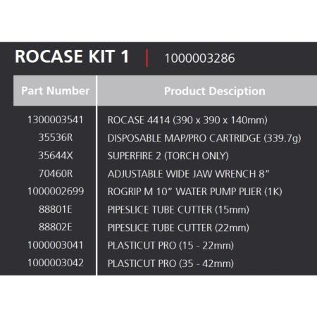 Rothenberger 1000003286 Rocase Kit - plumbers tool set, hot box