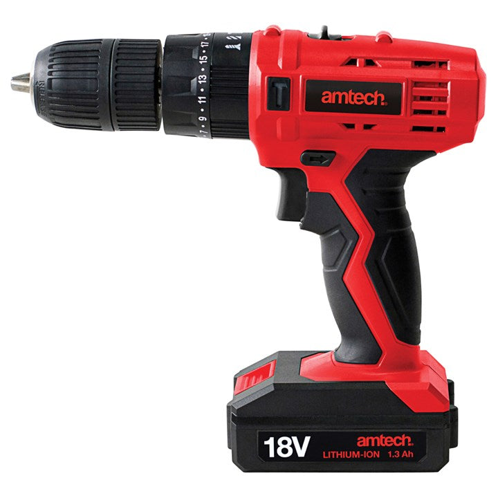 Amtech V6515 18V Li-Ion Cordless Combi Drill