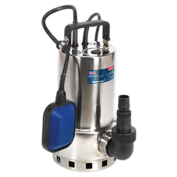 sealey_wps225a_submersible_stainless_water_pump_automatic_dirty_water_225l_min_230v