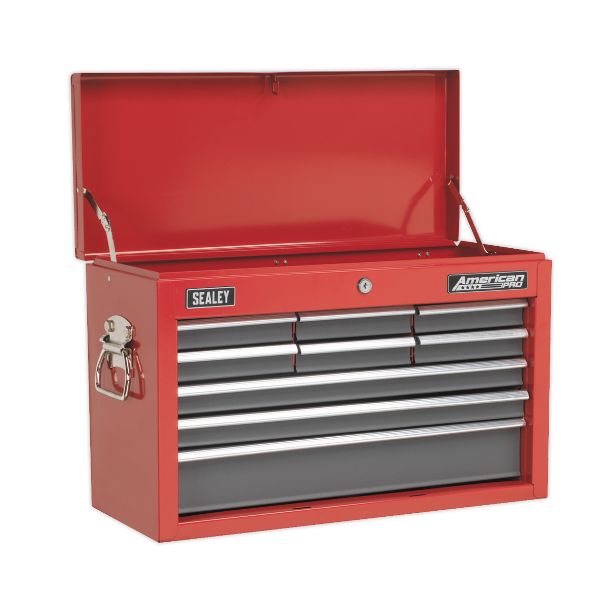 Sealey-Sealey-AP22509BB-9-Drawer-Topchest-with-Ball-Bearing-Runners,-Red/Grey-AP22509BB