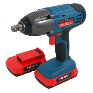 Neilsen CT3730 24V Lithium Ion cordless Impact Wrench - 1/2 inch Drive, 2 batteries
