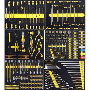 Jobsite 7 Drawer Roller Tool Cabinet Includes 270pcs Tools Set, by Neilsen CT3323
