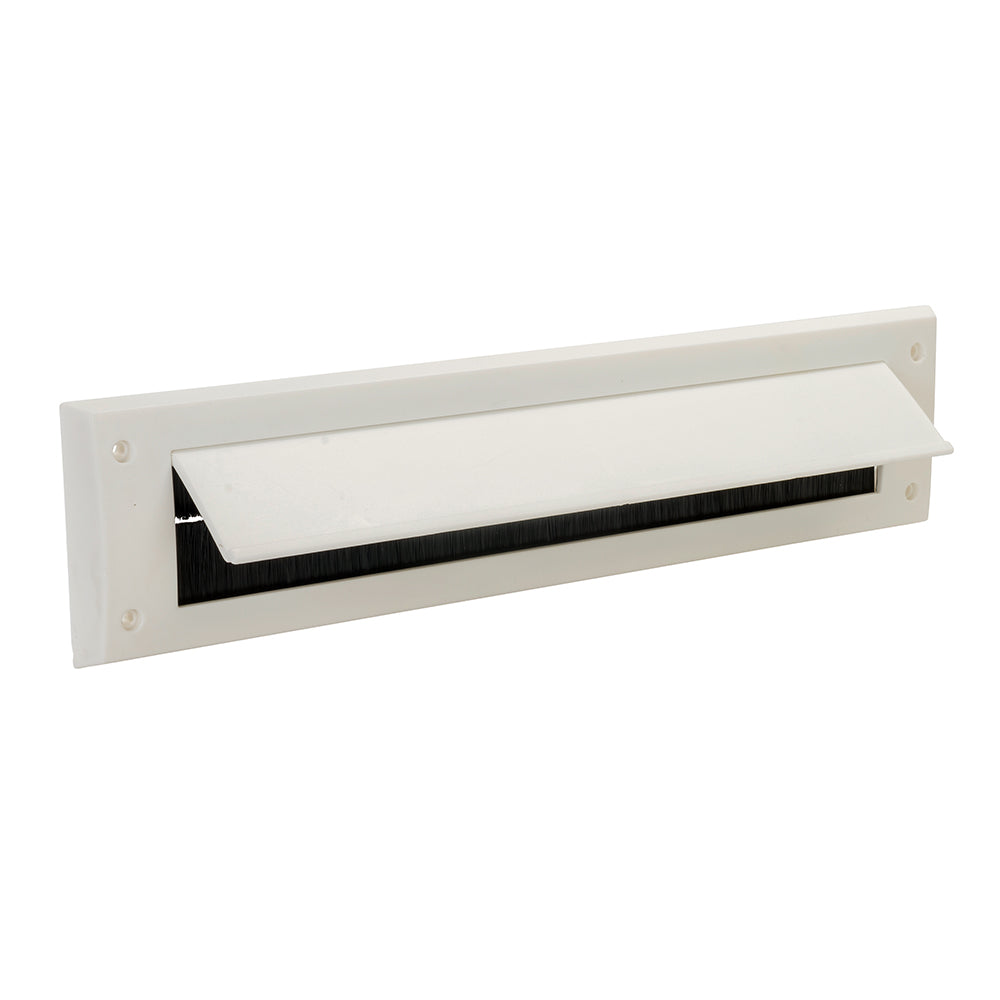 Fixman 916133 Letterbox Draught Seal with Flap 338 x 78mm White