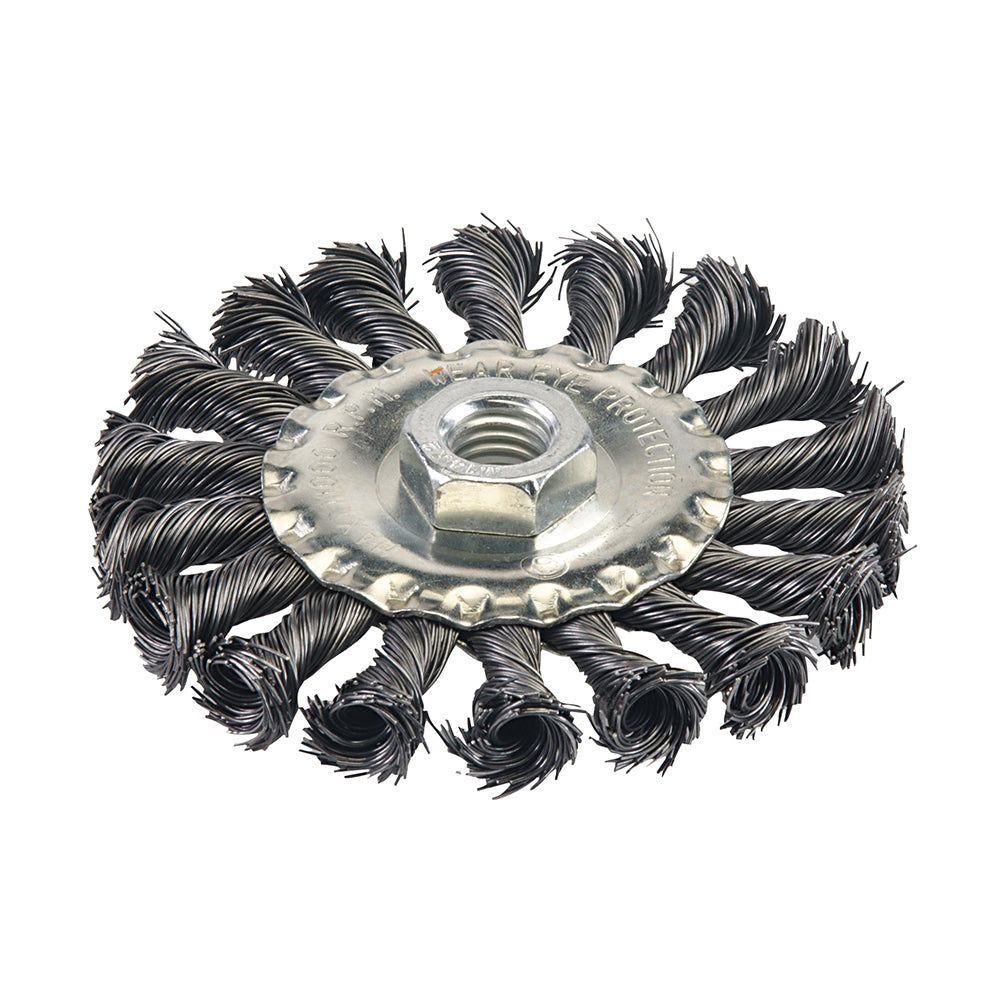 silverline_398772_steel_twist_knot_wheel_100mm