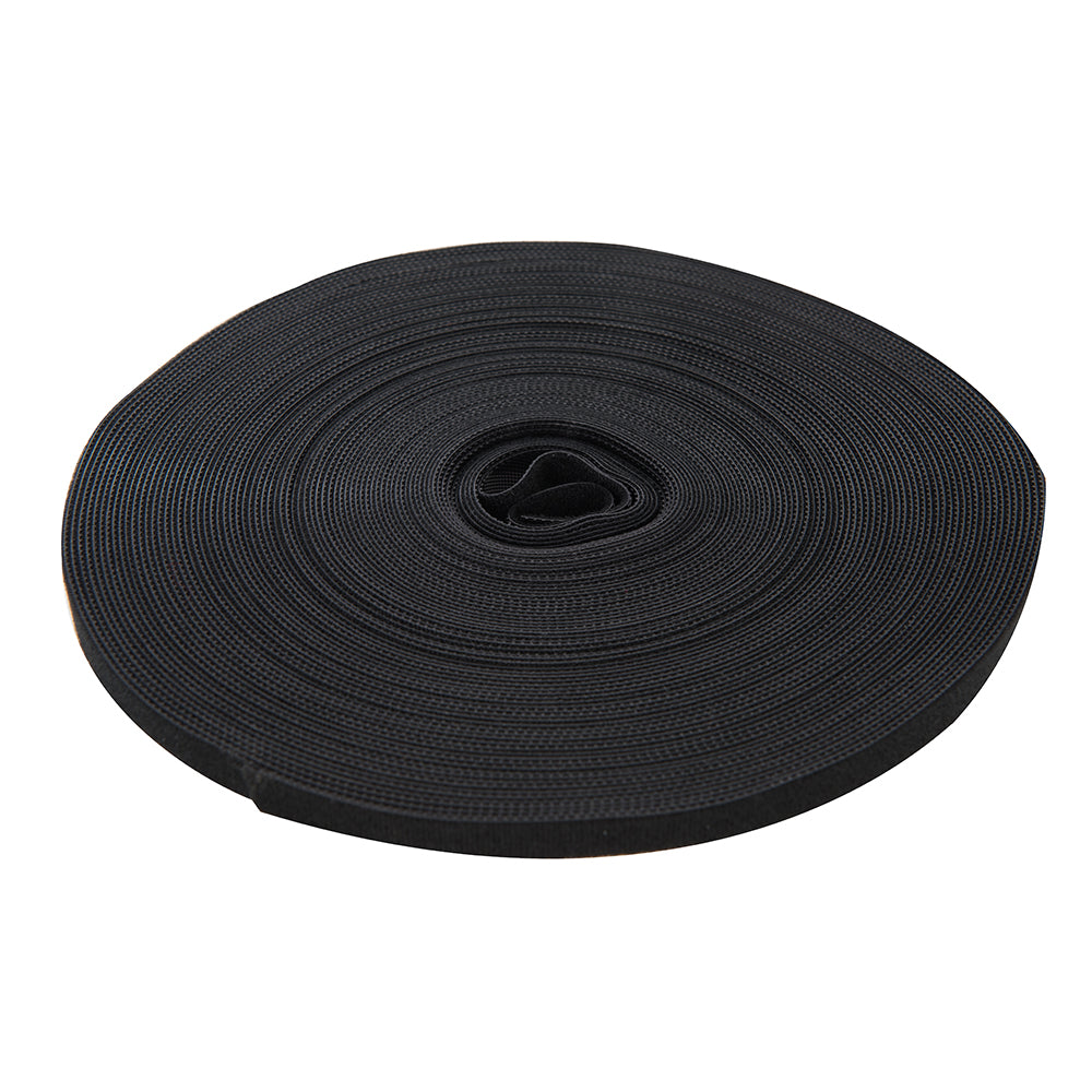 Fixman 419854 Self-Wrap Hook & Loop Tape Black 10mm x 25m