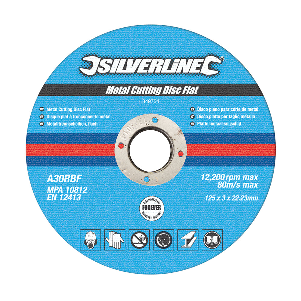 silverline_349754_metal_cutting_discs_flat_10pk_125_x_3_x_22_23mm