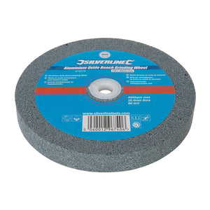 silverline_819719_aluminium_oxide_bench_grinding_wheel_150_x_20mm_fine