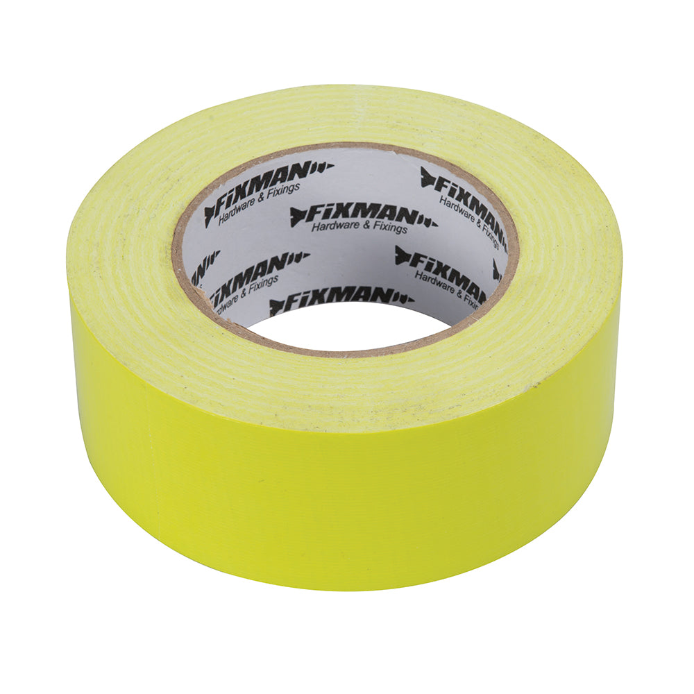 Fixman 188245 Heavy Duty Duct Tape Bright Yellow 50mm x 50m