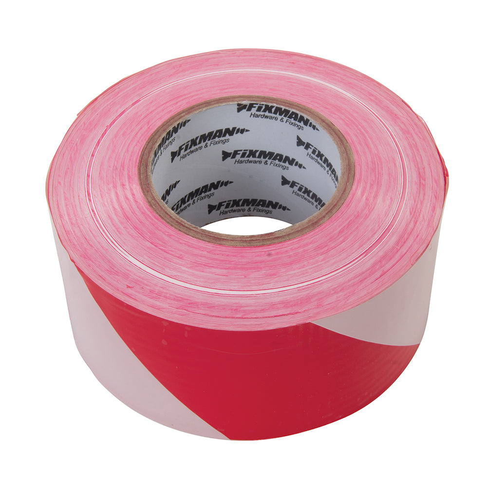 Fixman 194216 Barrier Tape 70mm x 500m Red/White