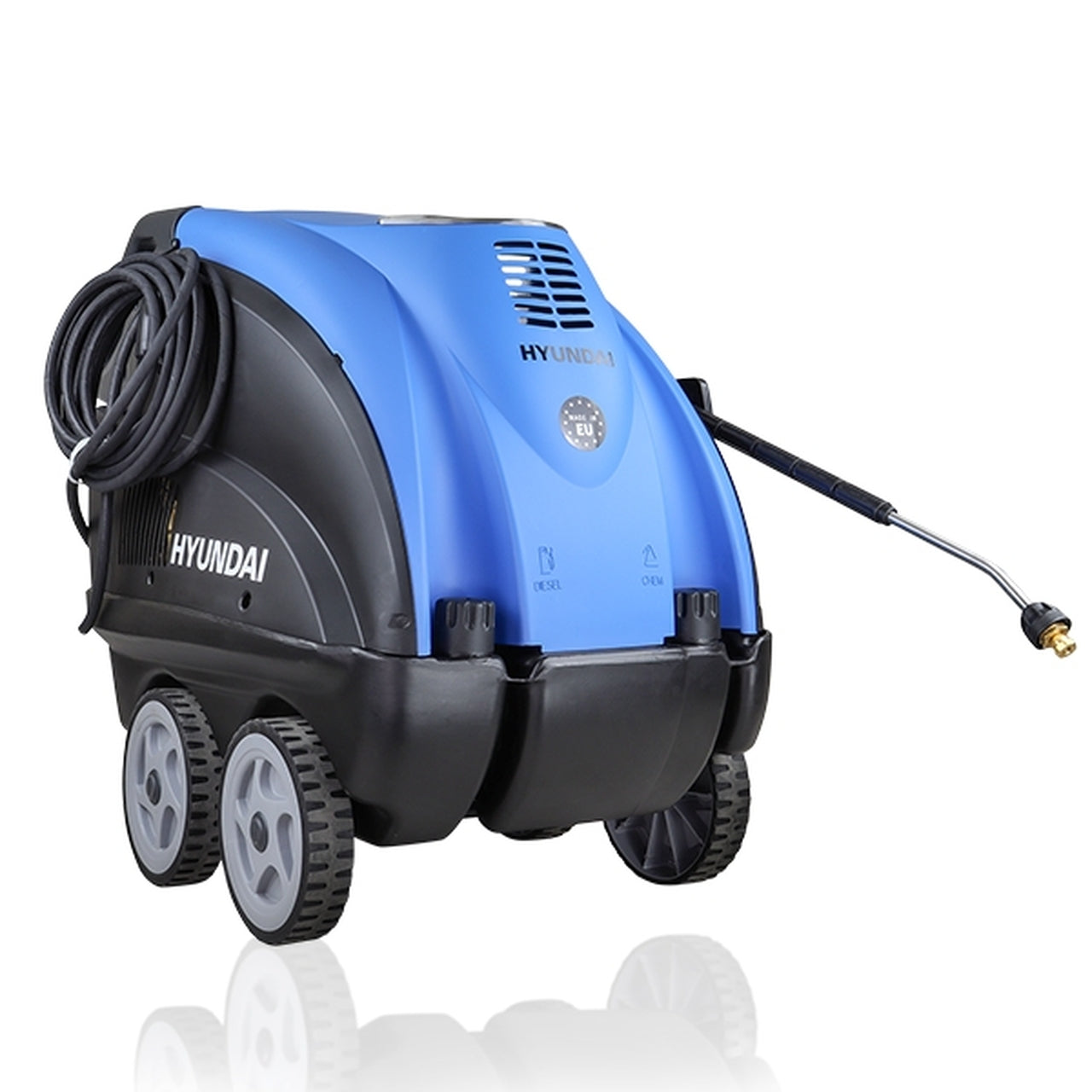 Hyundai-HY150HPW-1--Hot-Pressure-Washer,-140°c,-2.8kW---2170PSI