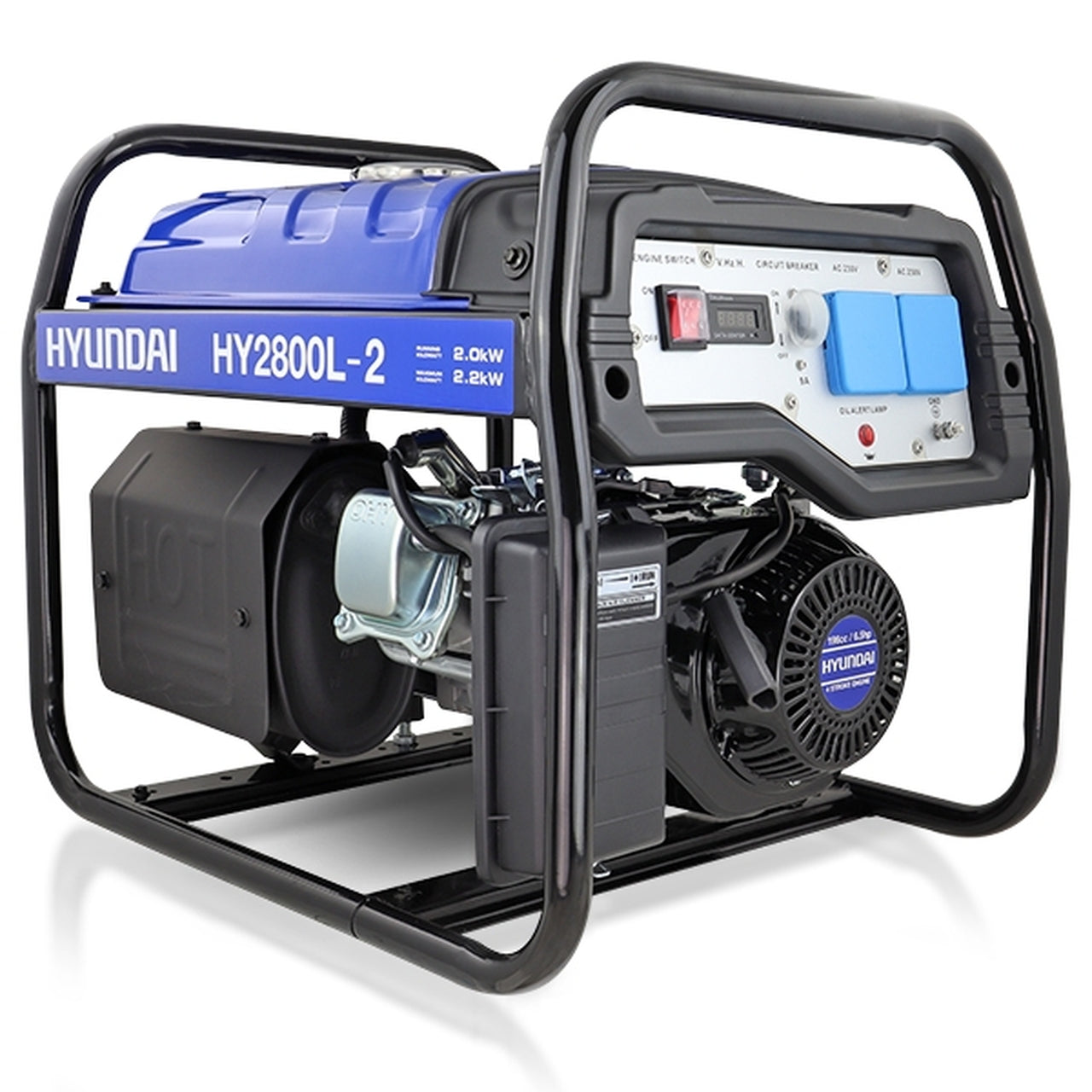 Hyundai-HY2800L-2--Recoil-Start-Site-Petrol-Generator-2.2kW-/-2.75kVa