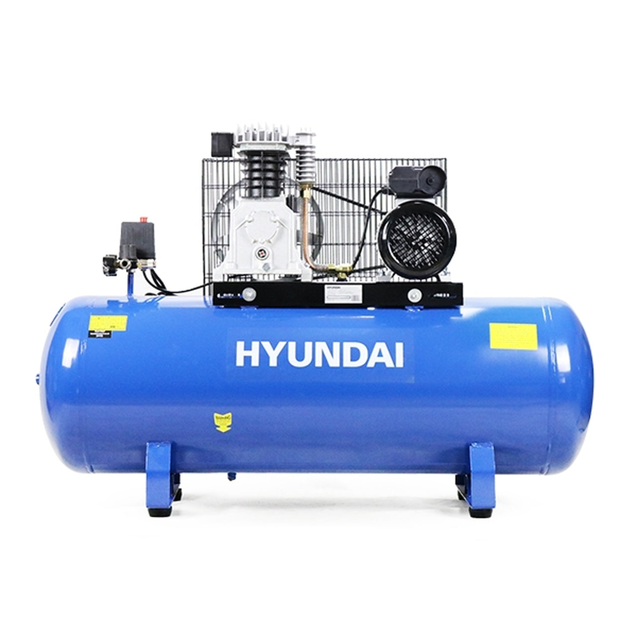 Hyundai-HY3150S-150-Litre-Belt-Drive-Air-Compressor,-14CFM/145psi,-Twin-Cylinder,-3hp