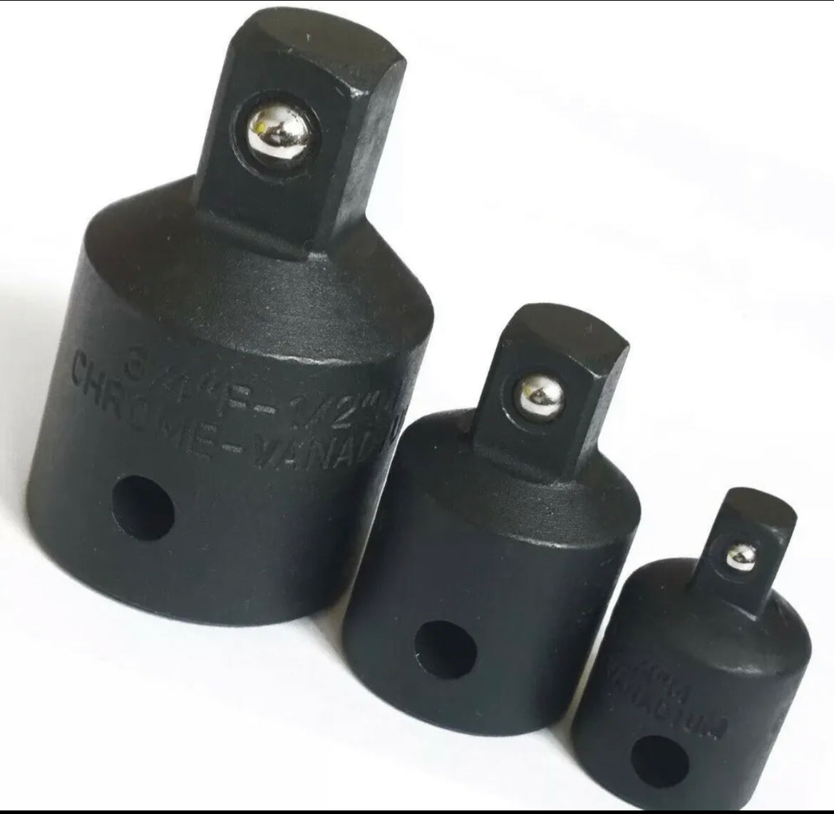 Toolzone Impact Socket Reducer Set/ Step Down Adaptors 3/4 to 1/2 to 3 ...