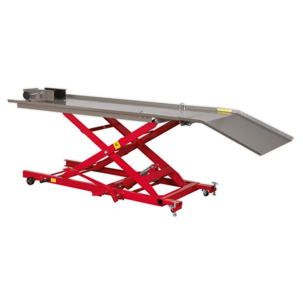 Sealey MC454 450kg Motorcycle Hydraulic Operation Lift Table - Table size 2515x 660mm