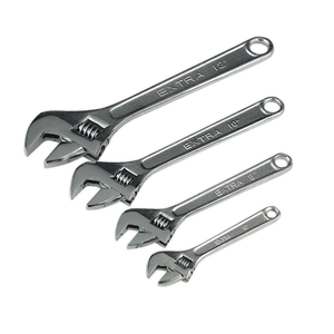 Sealey-Sealey-S0449-Adjustable-Wrench-Set,-150mm/200mm/250mm/300mm,-4-Pieces-S0449