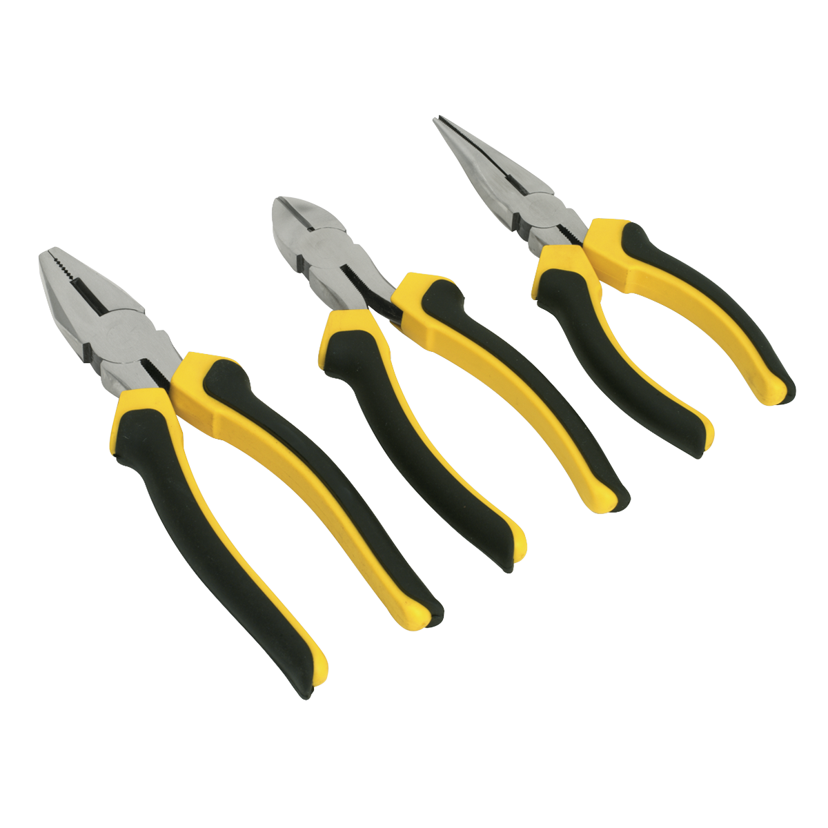 Sealey-Sealey-S0645-Comfort-Grip-Pliers-Set,-3-Pieces-S0645