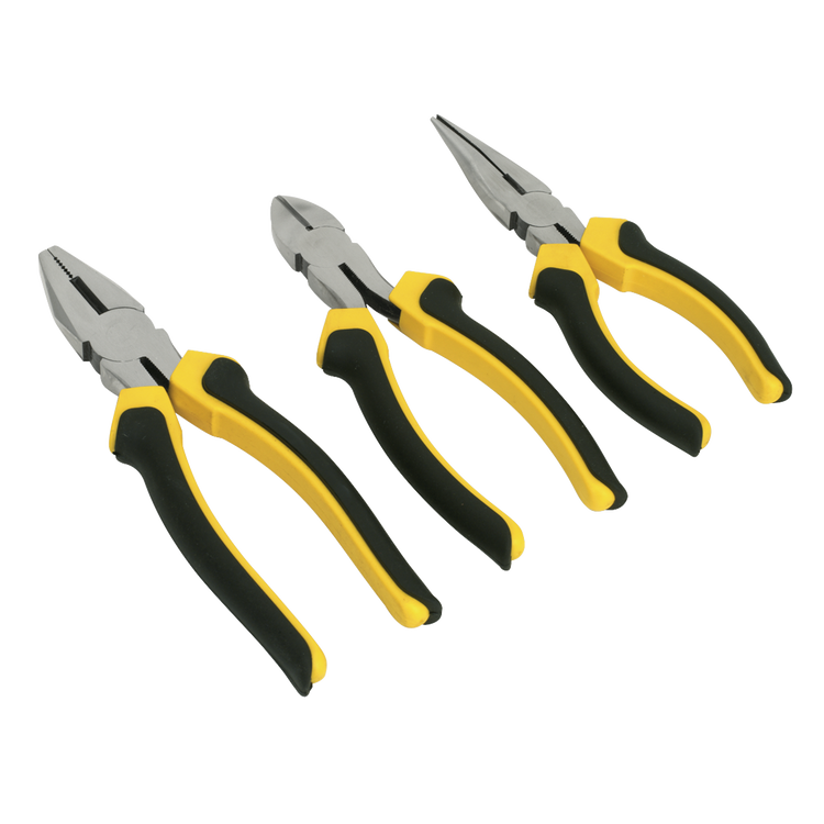 Sealey-Sealey-S0645-Comfort-Grip-Pliers-Set,-3-Pieces-S0645