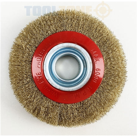Toolzone PW064  6" Wire Wheel For Bench Grinder