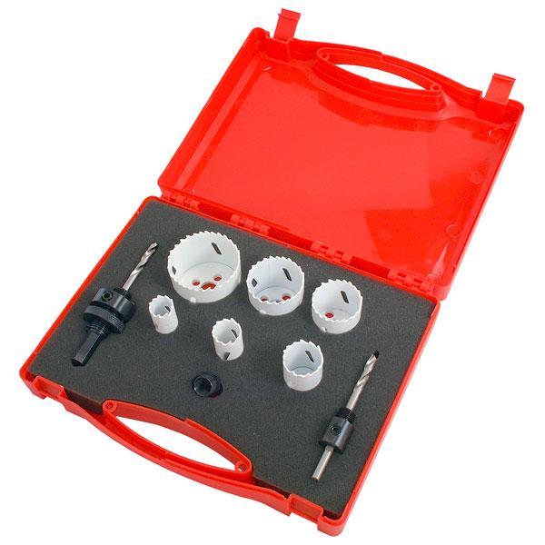 Neilsen-Hole-Saw-Set-9pc-Plumbers-(Bi-Metal--Blow-Mould-Case)-CT2177