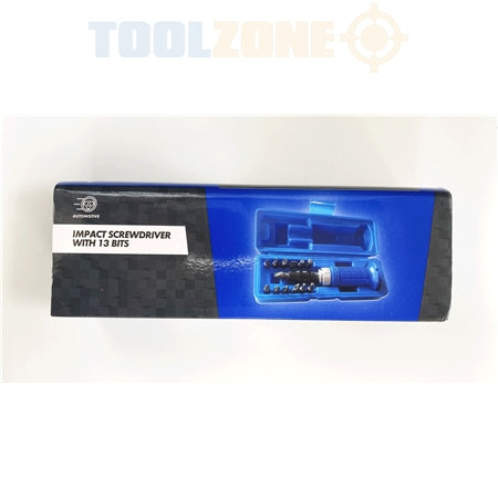 Toolzone Impact Driver for Sockets / Screwdriver 14pc Kit Reversible